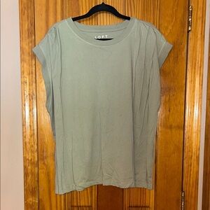 LOFT Sage Green women’s Muscle Tee